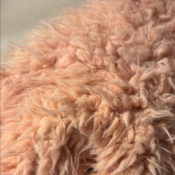 Jessica Simpson Pink Teddy Jacket Cozy Faux Fur - Picture 6 of 7